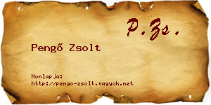 Pengő Zsolt névjegykártya