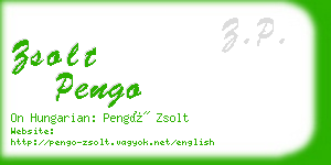 zsolt pengo business card